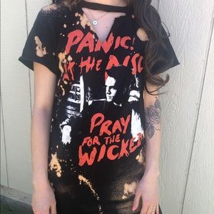 Panic at the disco distressed Tee